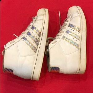 Adidas ANKEL sneakers size 4 1/2 big girl, used